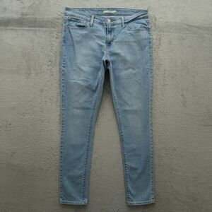 Levi's 711 Jeans Women's Size 31 Blue Mid-Rise Skinny Denim 29" Inseam Stretch